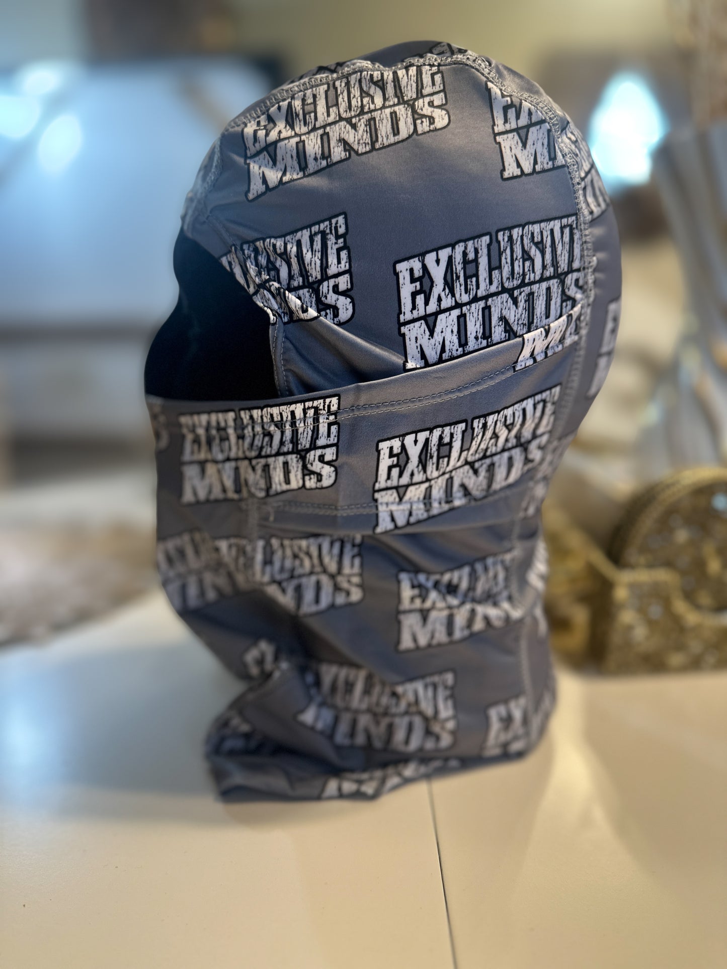 Distressed Logo Mask “Grey”