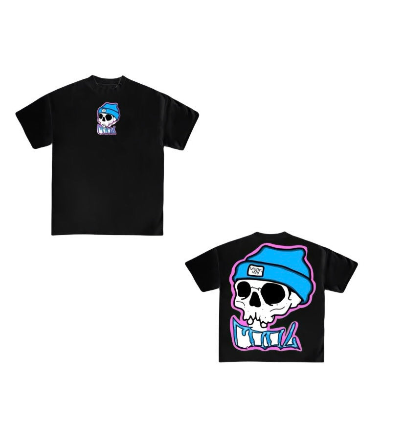 “Cool Skeleton” Black Tee