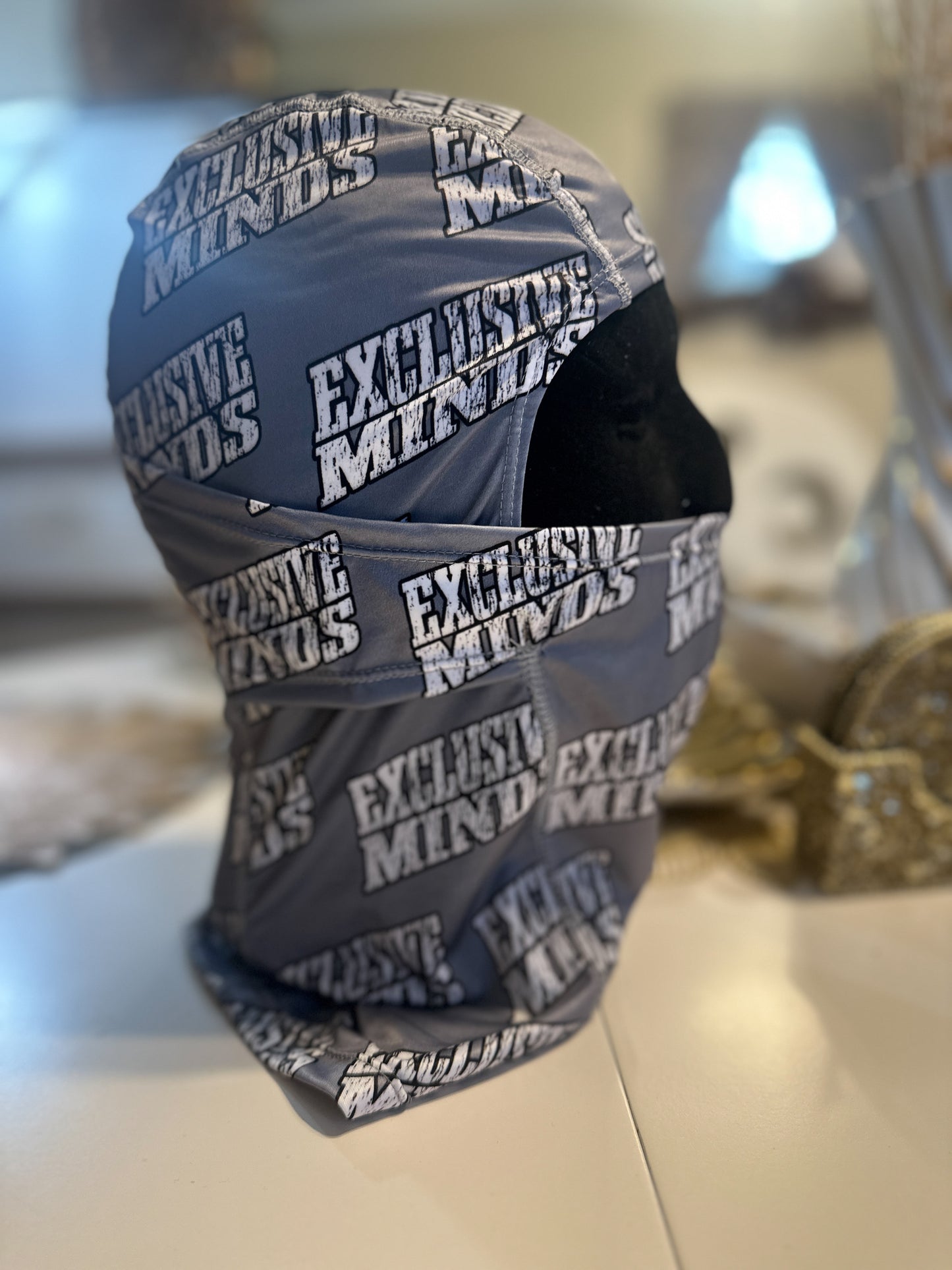 Distressed Logo Mask “Grey”