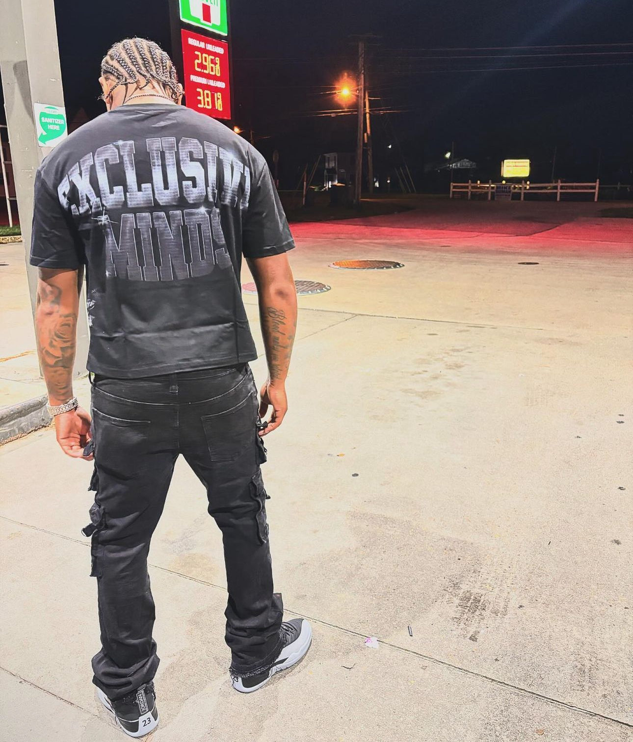 “We All Shine” Dark Rhinestone Tee