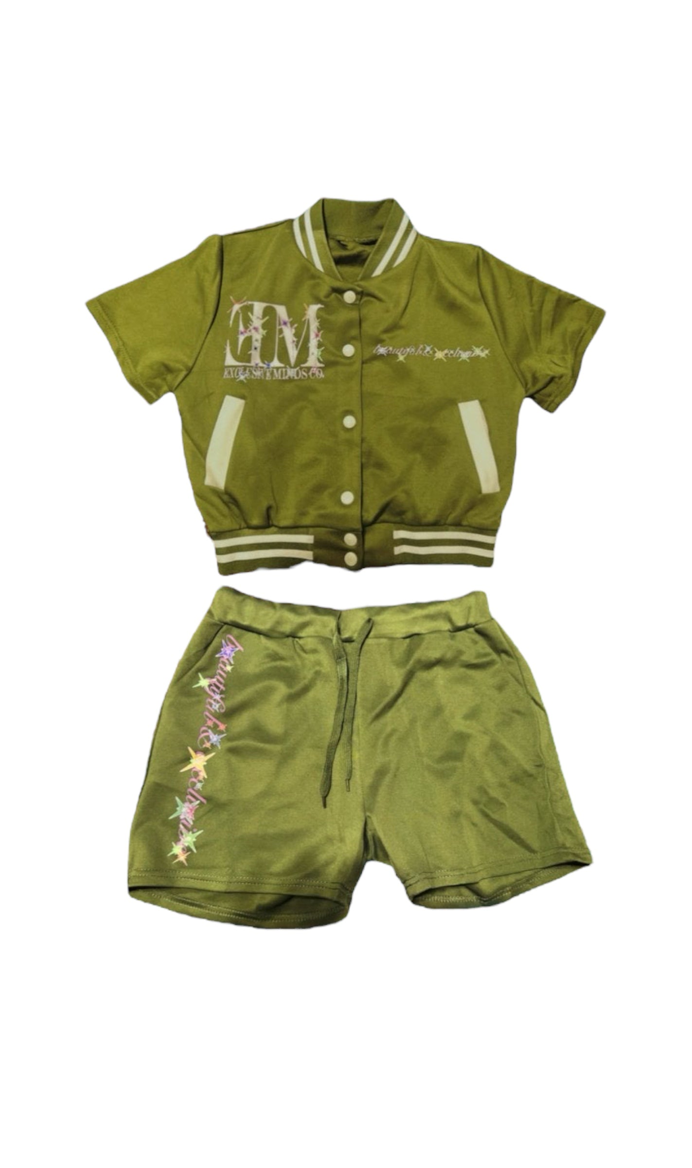 “Beautiful & Exclusive” Two-Piece Set (Olive)