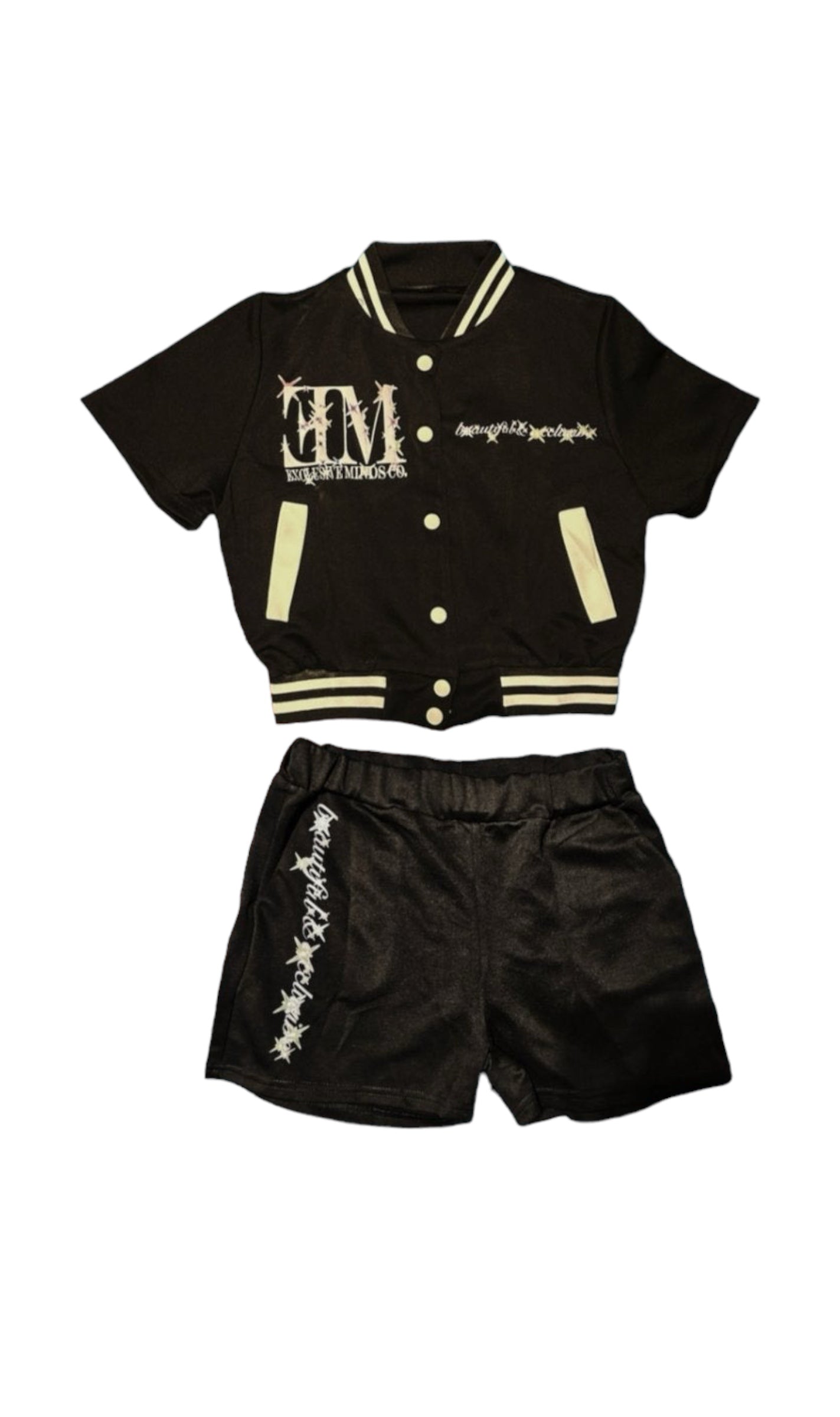 “Beautiful & Exclusive” Two-Piece Set (Black)