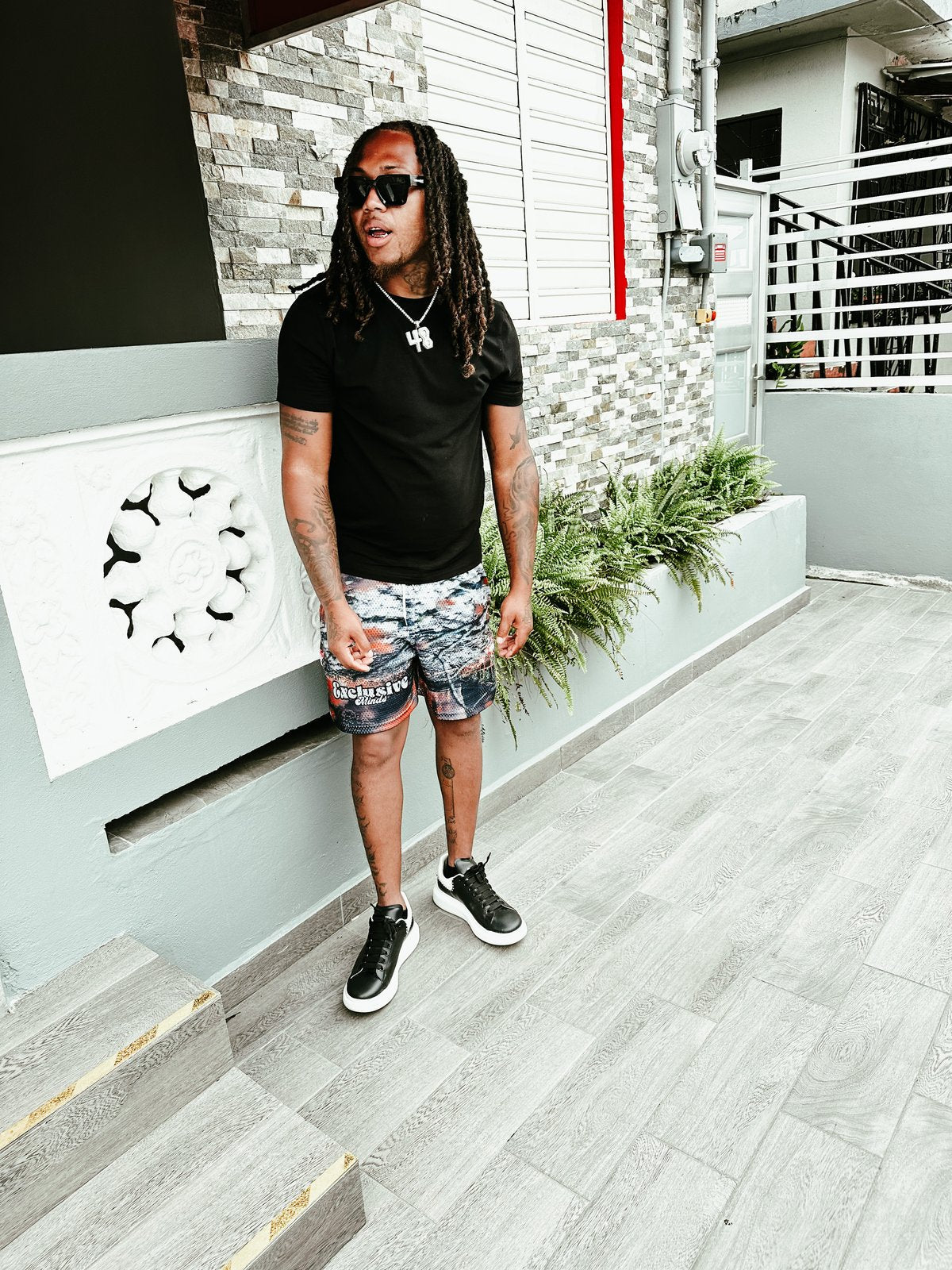 “Dope Nature” Mesh Shorts