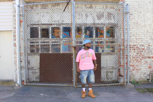 “Flamingo Haze” Acid Wash Tee