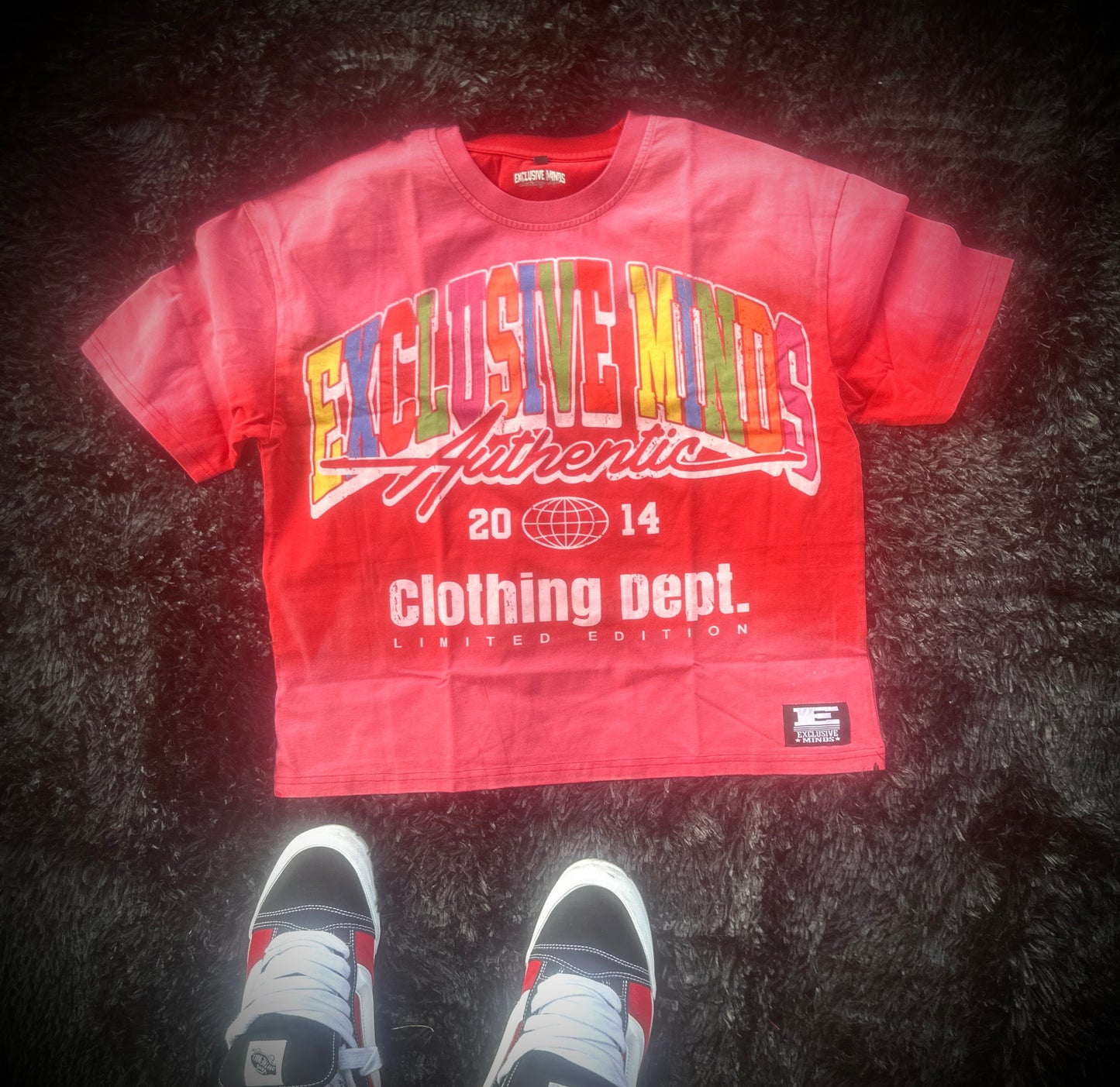 “Scarlet Fade” Acid Wash Tee