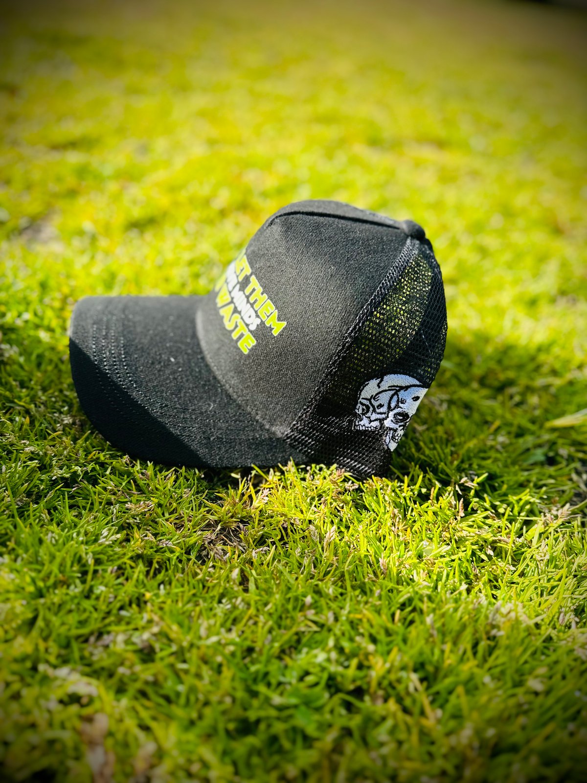 Black with Green “Calamity Collection” Trucker Hat