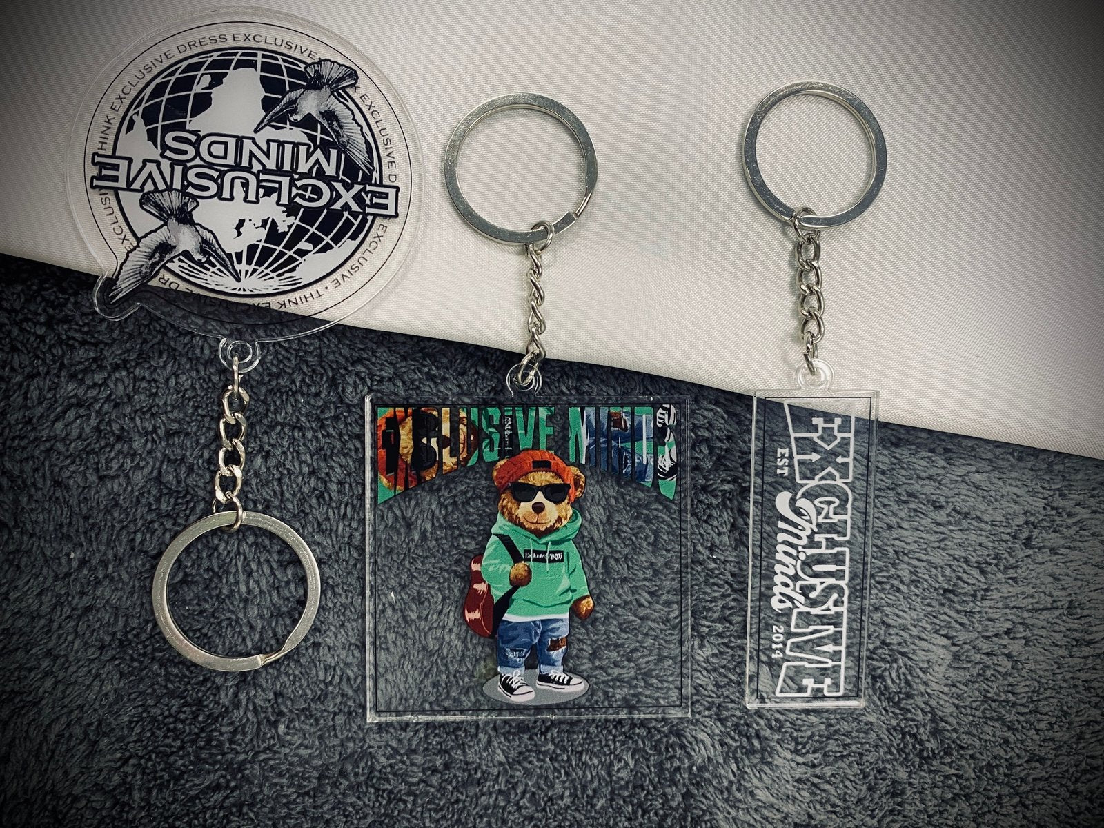EMC Acrylic Keychains β Exclusive Minds
