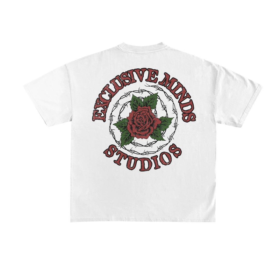 “Rose Skull” Tee (White)